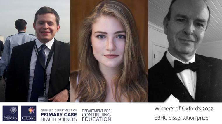 Our three 2022 EBHC dissertation winners