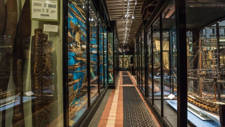 Picture showing inside Pitt Rivers Museum, Oxford